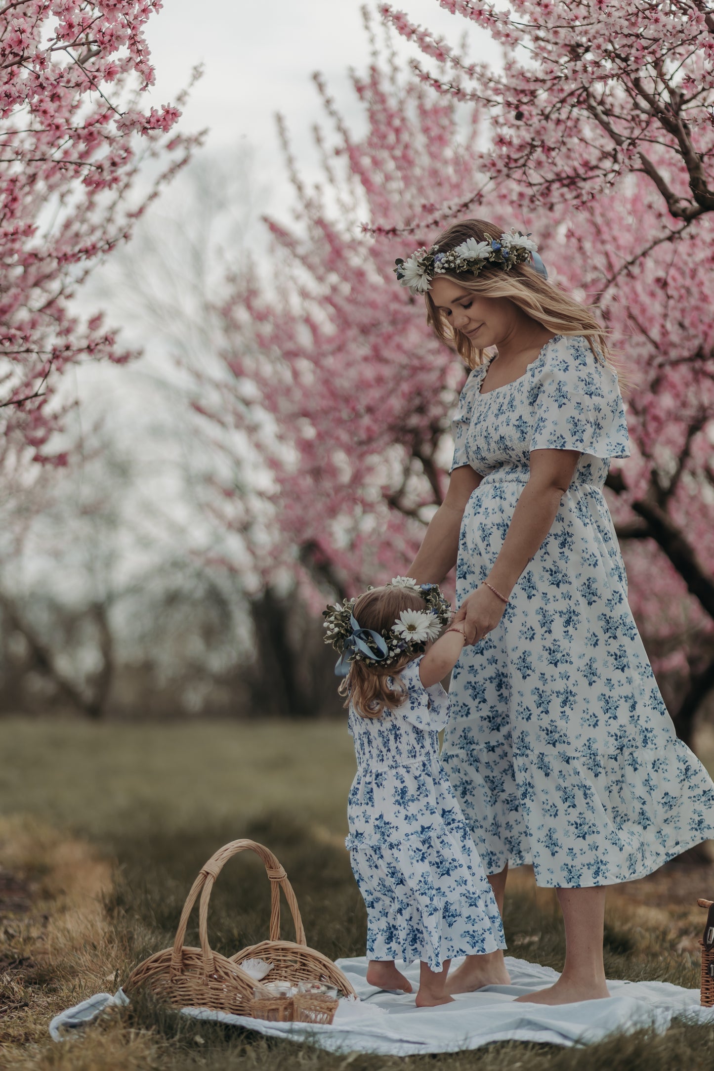Mother & Me Shirred Tiered Dresses